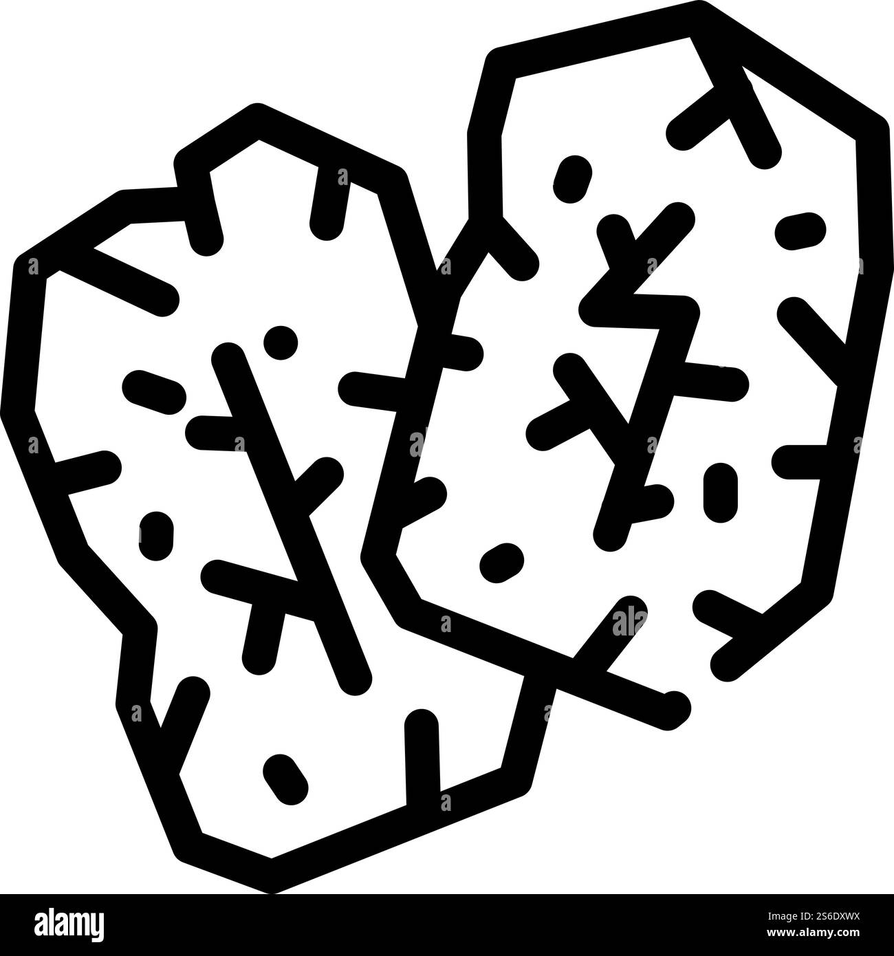 runes accessory line icon vector. runes accessory sign. isolated ...