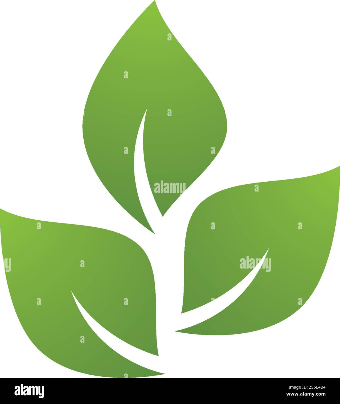 Green leaf illustration nature logo design Stock Vector Image & Art - Alamy