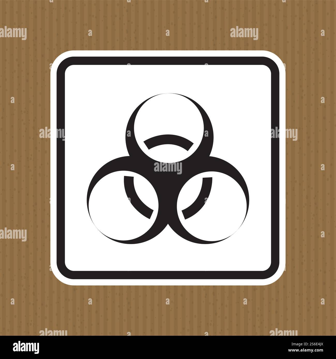 Beware Biological Hazard Symbol Isolate On White Background,Vector Illustration EPS.10 Stock Vector