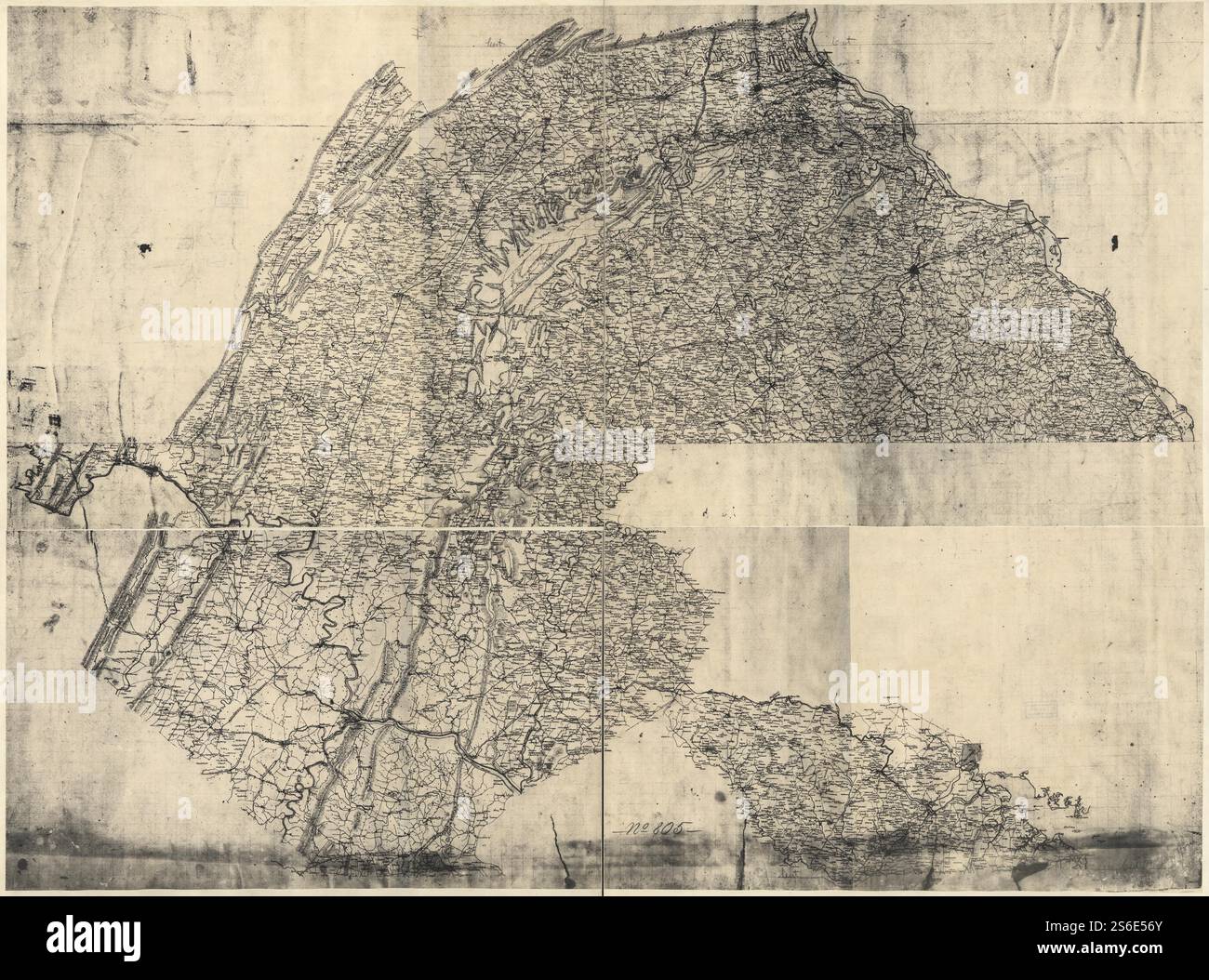 [Map of parts of Pennsylvania, Maryland, and Virginia covering areas ...