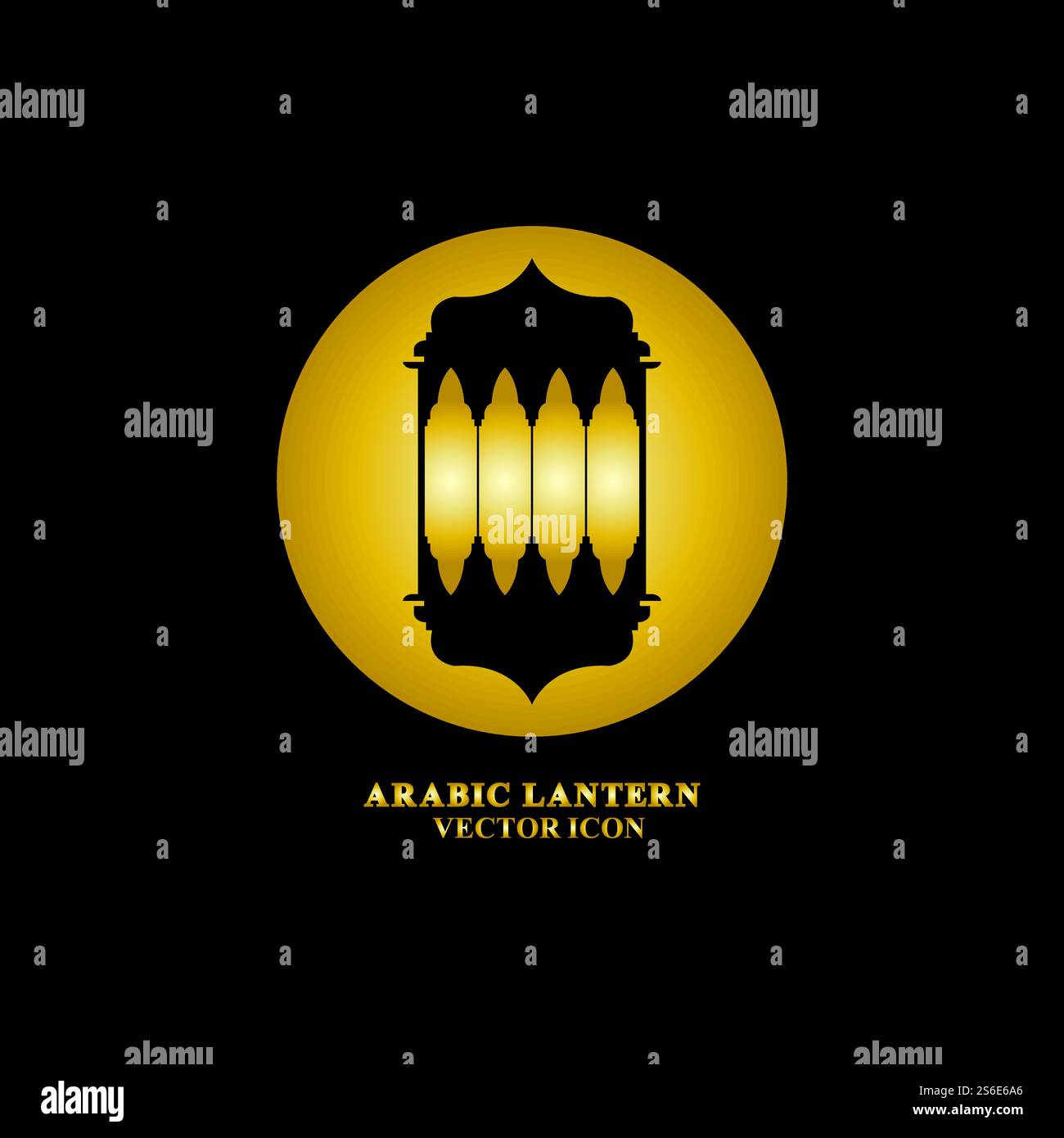 Arabic lantern flat icons set. Ramadan lantern sign for mobile ...