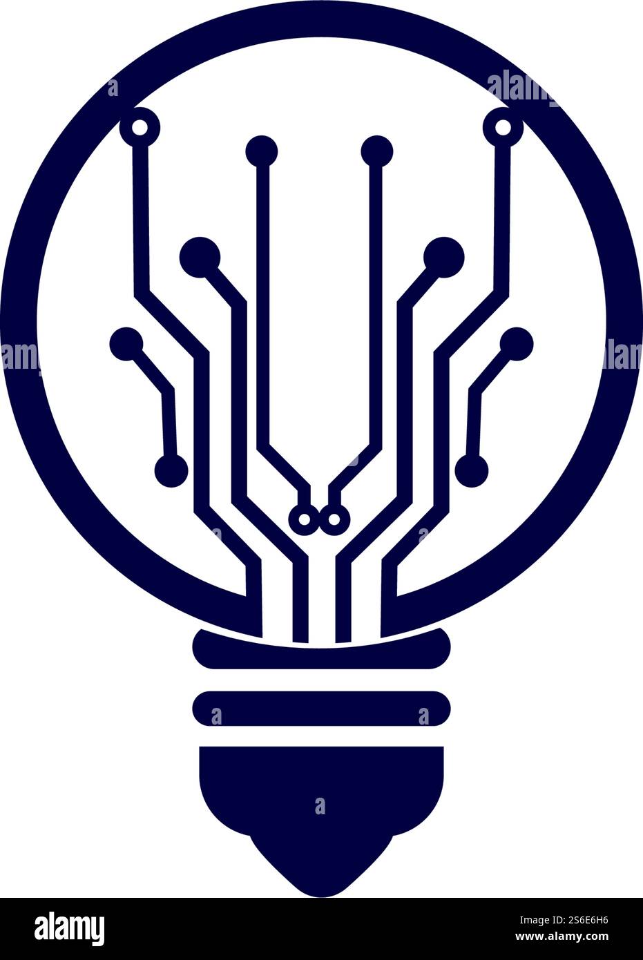 Light bulb idea icon with circuit board inside Stock Vector Image & Art ...