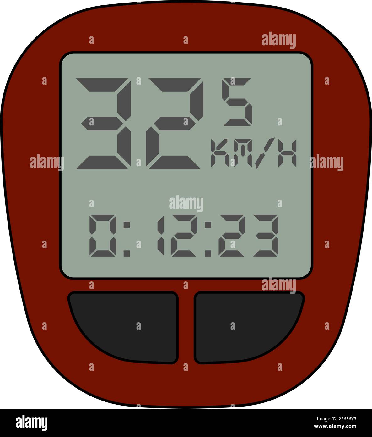 Bike Computer Icon. Editable Outline With Color Fill Design. Vector ...