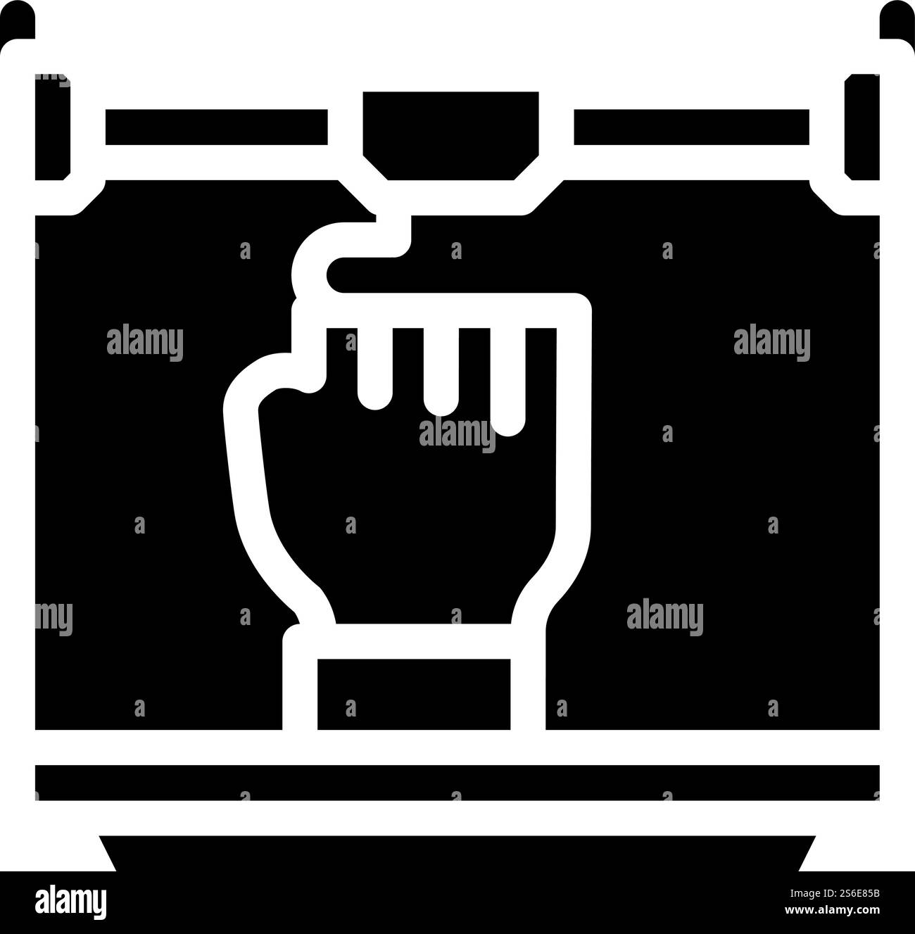 prostheses 3d printing glyph icon vector. prostheses 3d printing sign ...