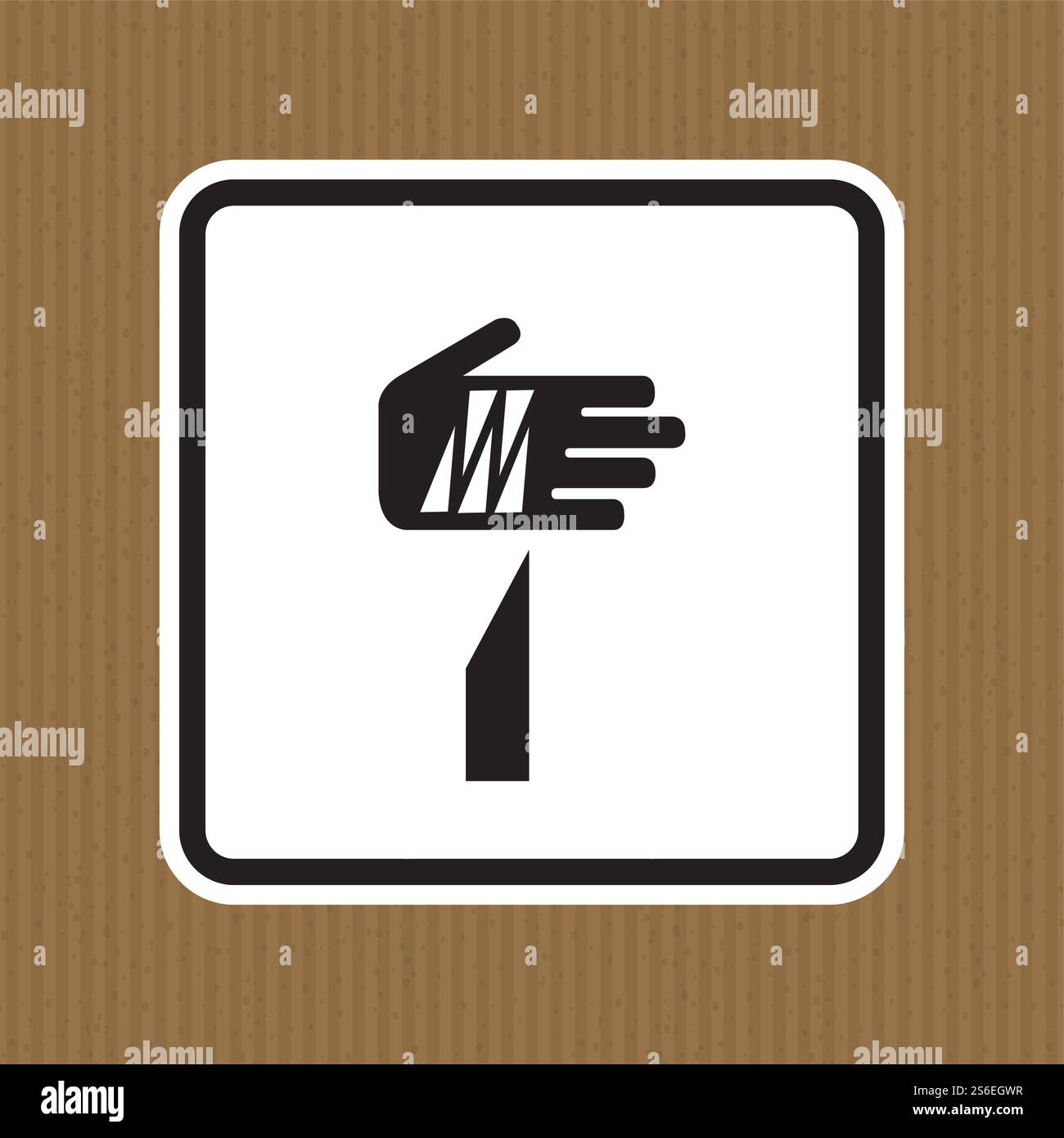 Beware Sharp Part Sign Beware Sharp Elements Symbol Isolate On White Background,Vector ...