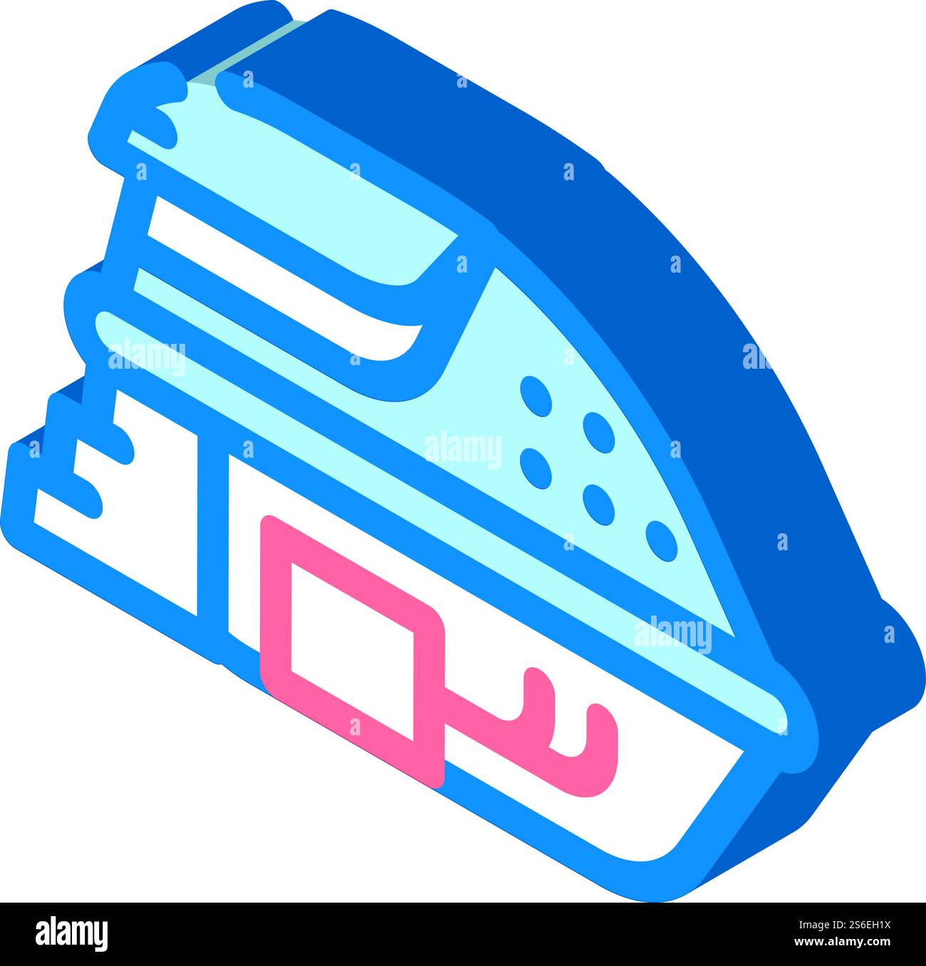 deprivation chamber, floating capsule isometric icon vector ...