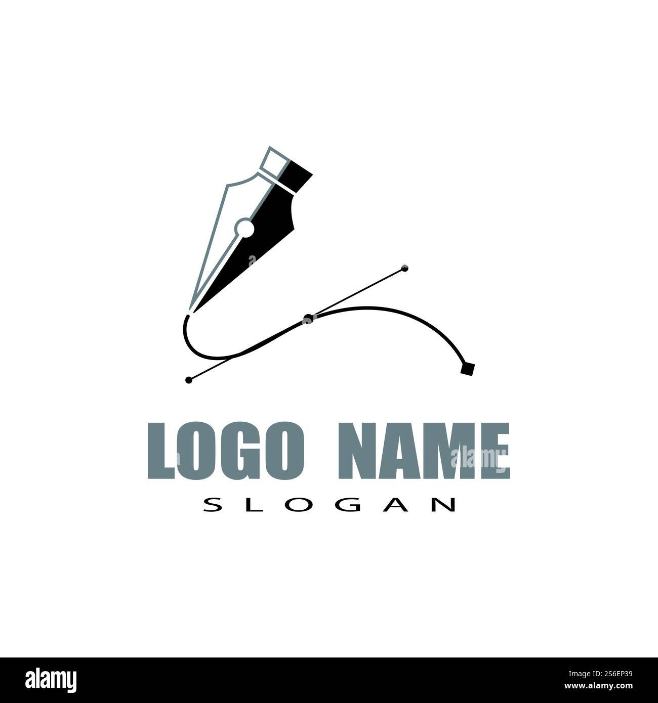 Pentool icon flat design vector illustration symbol Stock Vector