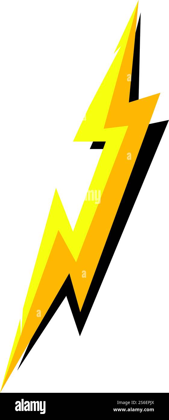 lightning thunderbolt electricity logo design template Stock Vector ...