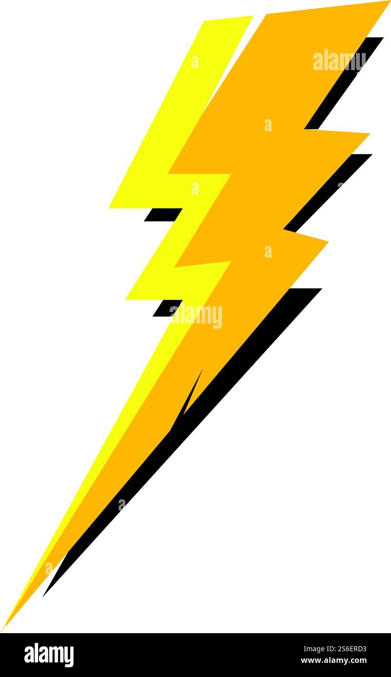 lightning thunderbolt electricity logo design template Stock Vector ...