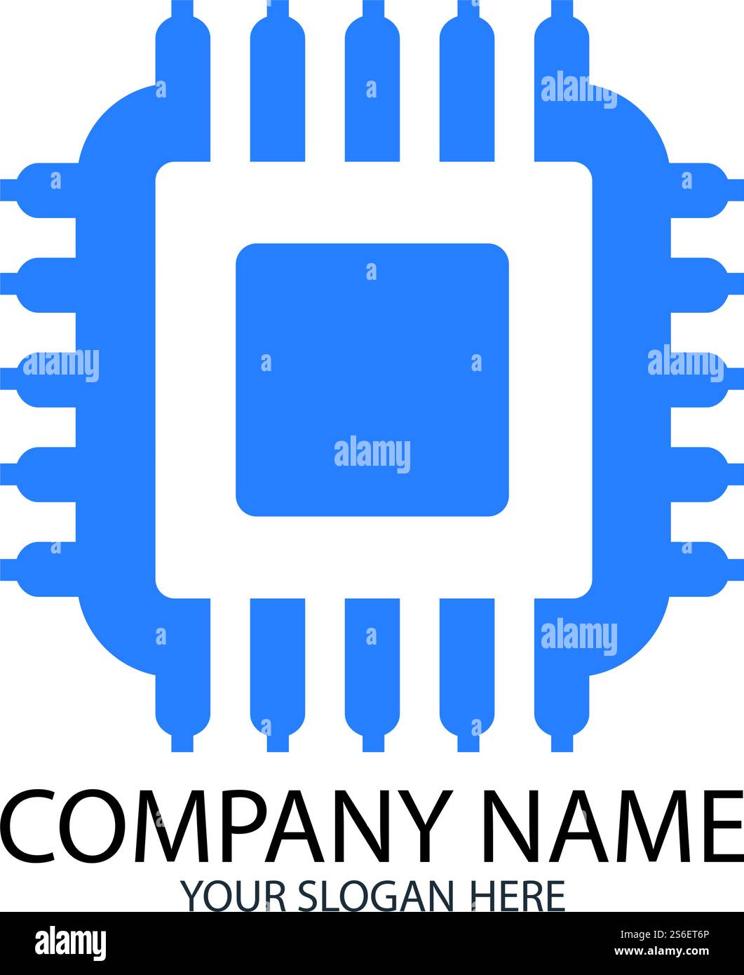 CPU simple vector icon illustration symbol template Stock Vector Image ...