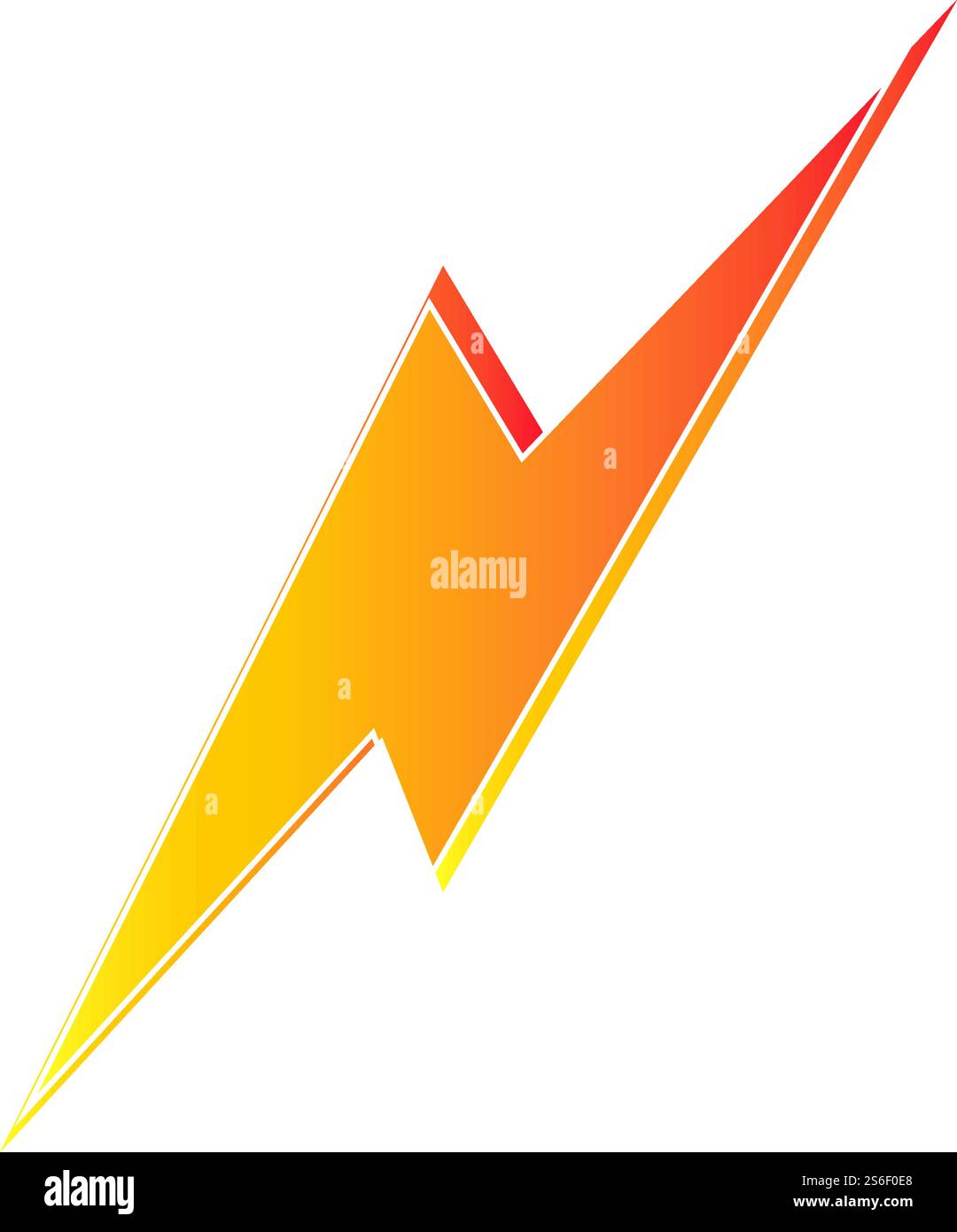 lightning thunderbolt electricity logo design template Stock Vector ...