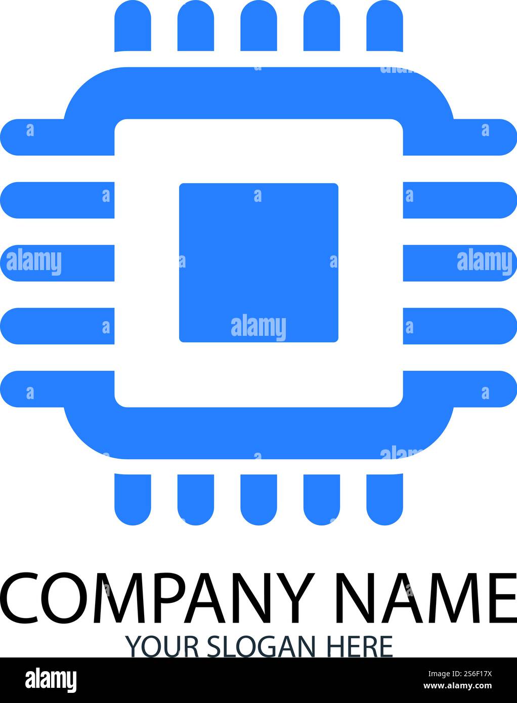 CPU simple vector icon illustration symbol template Stock Vector Image ...