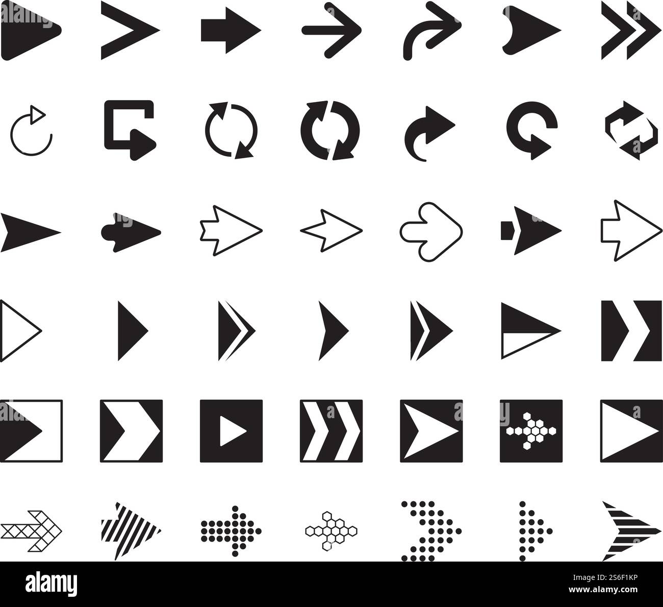 Right arrows. Click next direction symbols digital applicant icons ...