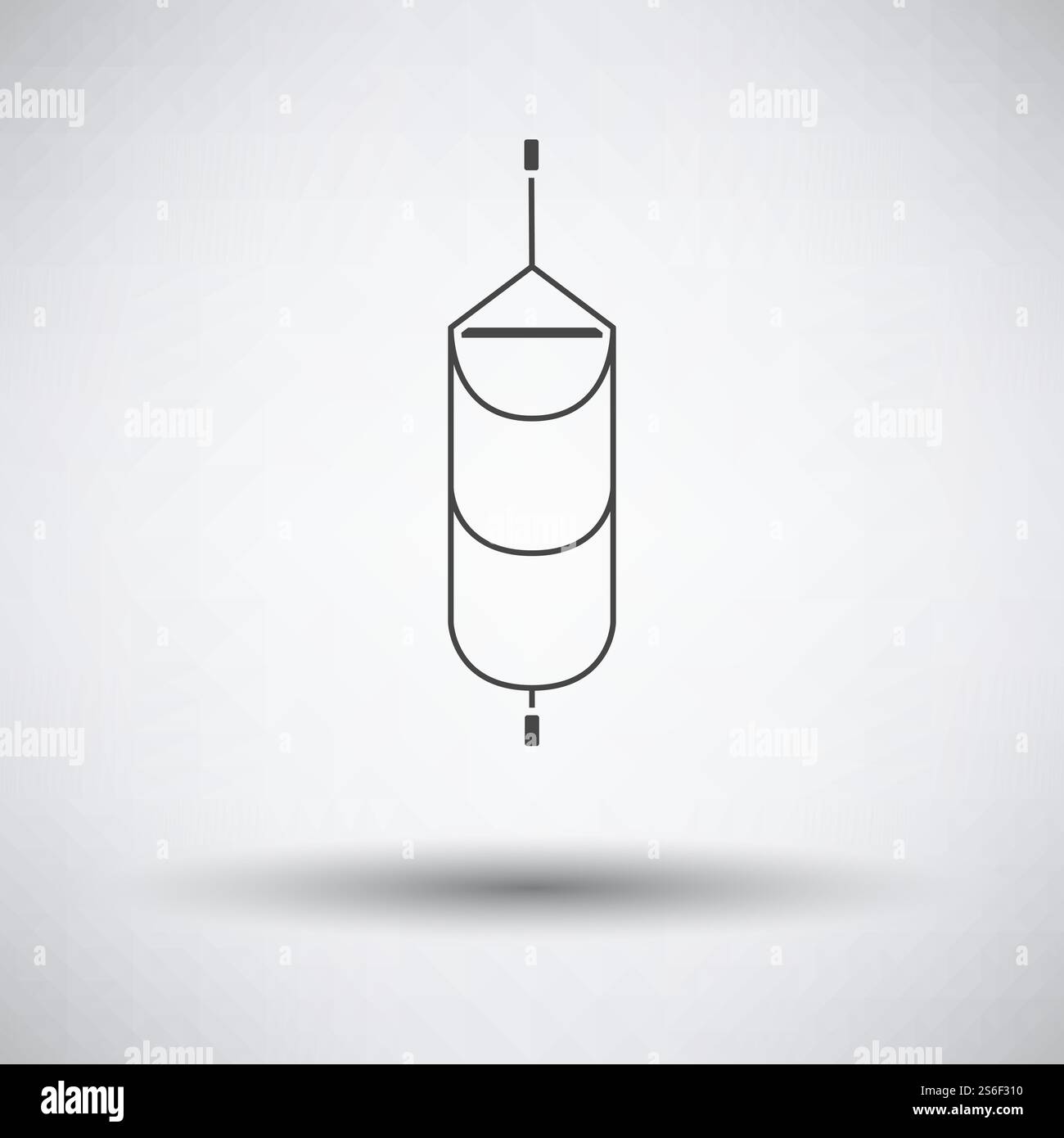 Alpinist Step Ladder Icon. Dark Gray on Gray Background With Round ...