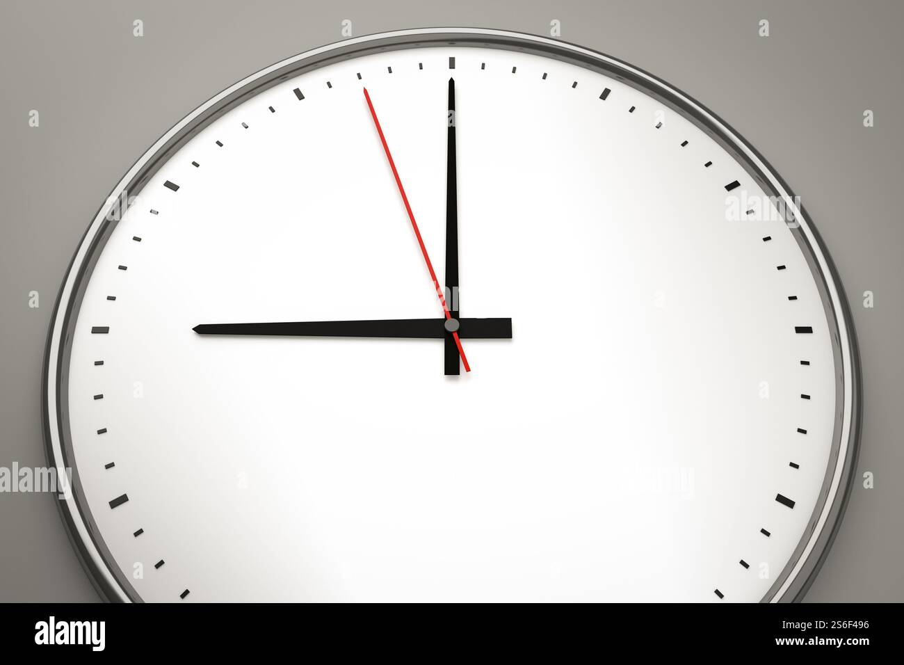 3d illustration of a typical office clock background Stock Photo - Alamy