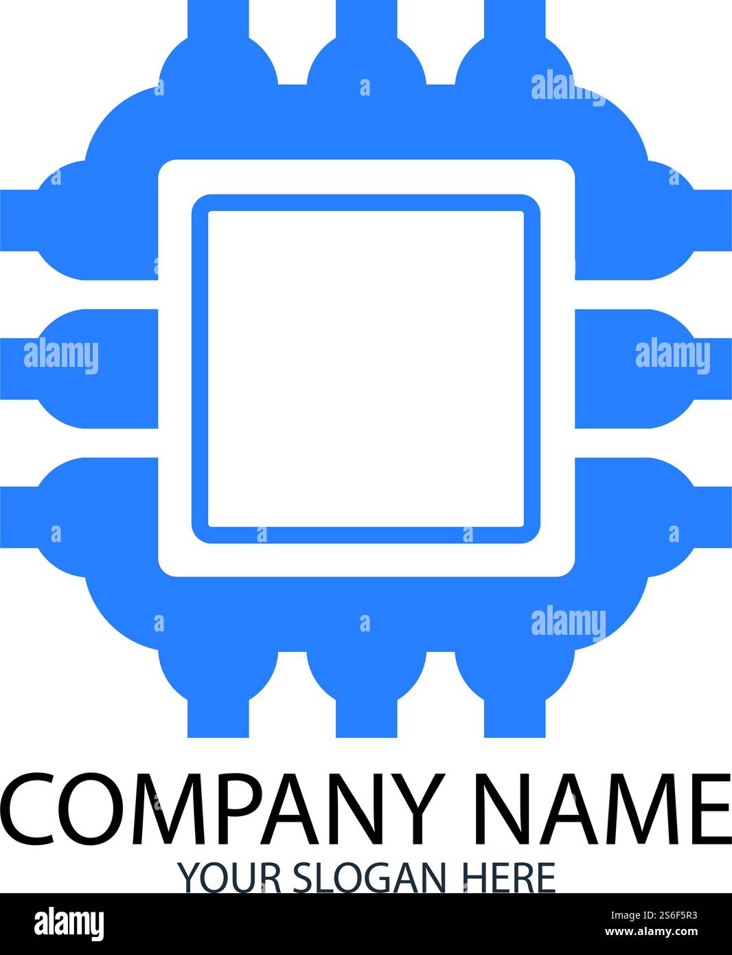 CPU simple vector icon illustration symbol template Stock Vector Image ...