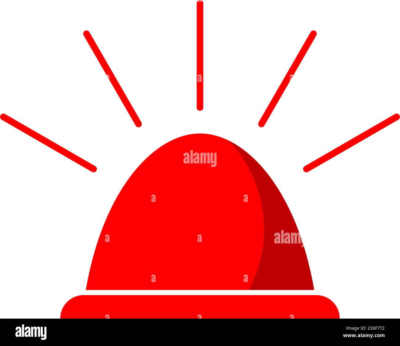 Siren icon flat design vector Stock Vector