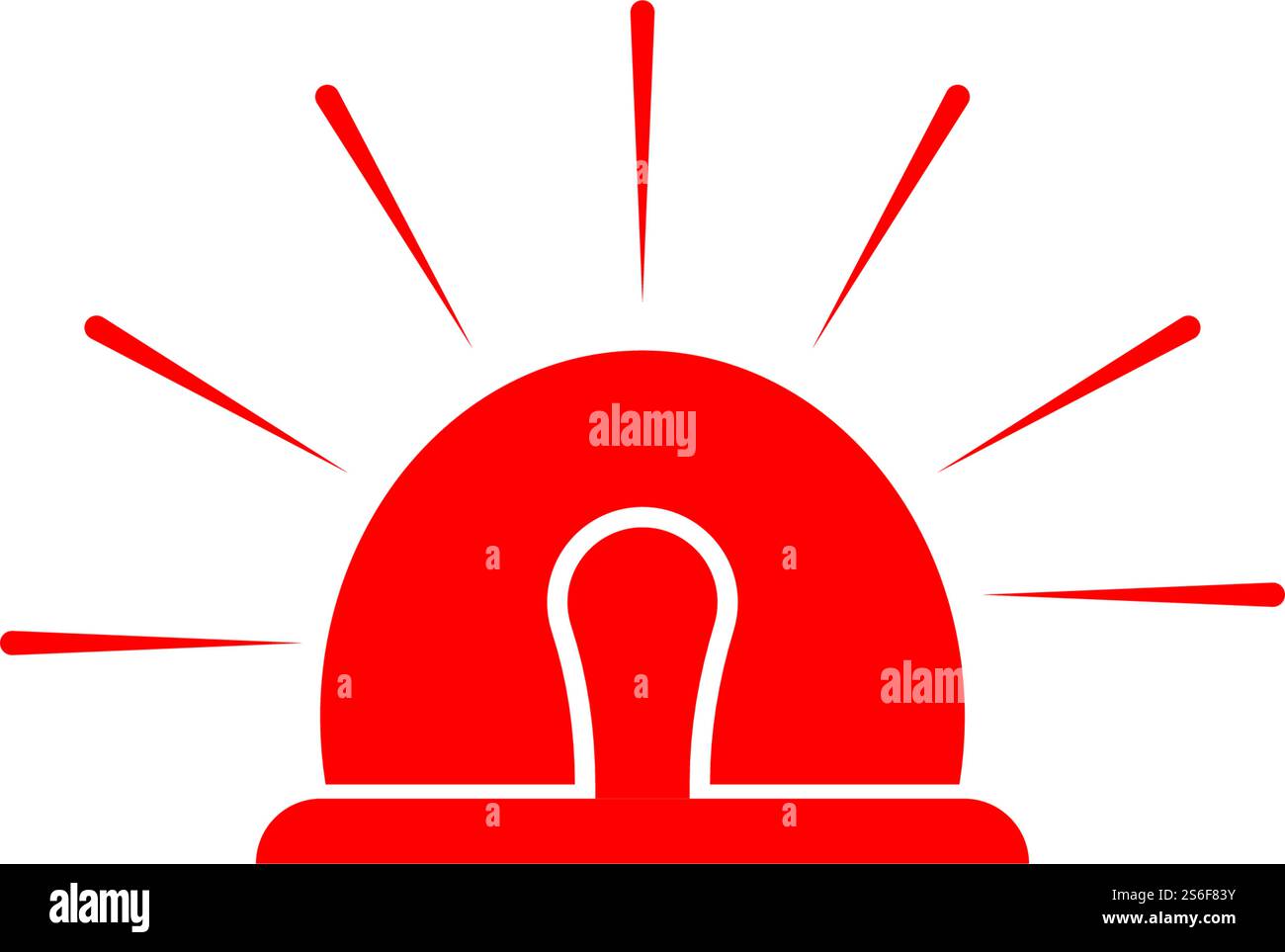 Siren icon flat design vector Stock Vector