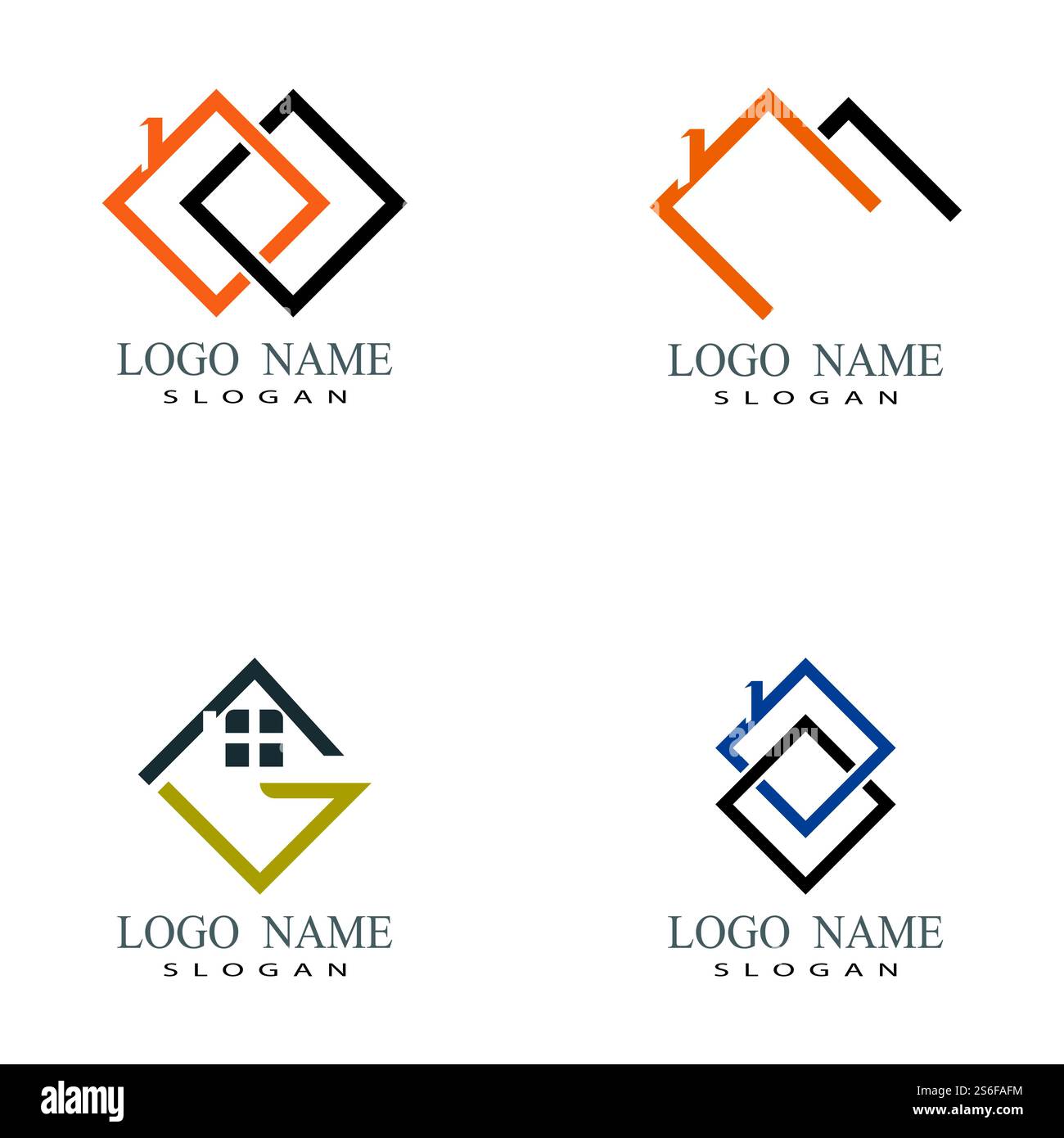 Real Estate , Property and Construction Logo design Stock Vector Image ...