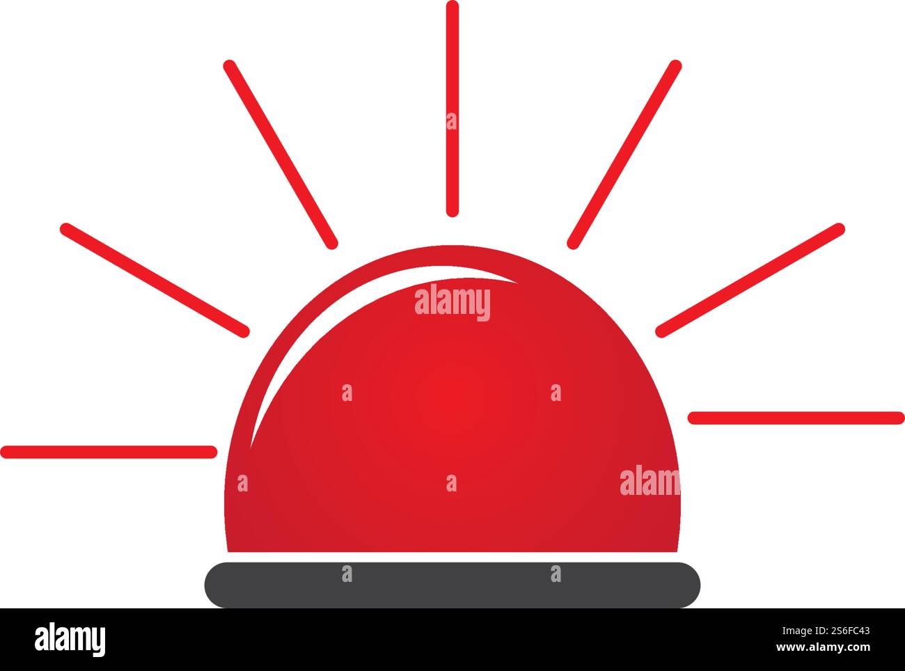Siren icon flat design vector Stock Vector