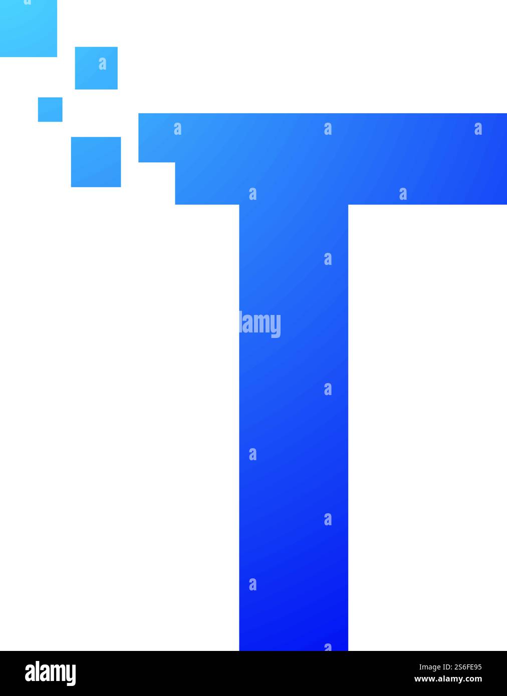 Initial letter alphabet pixel style logo vector design Stock Vector ...