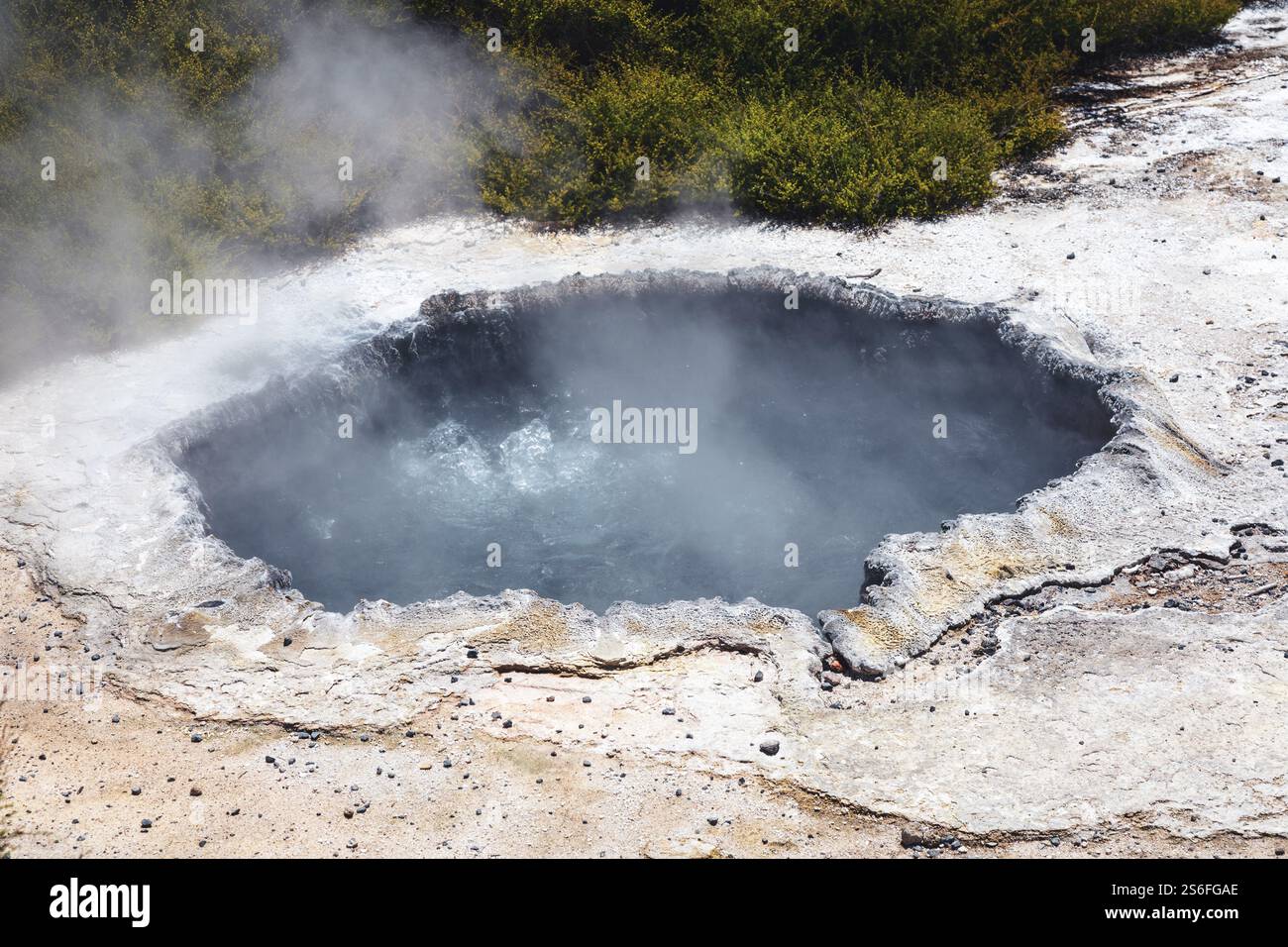An image of a volcanic lake at waimangu new zealand Stock Photo - Alamy