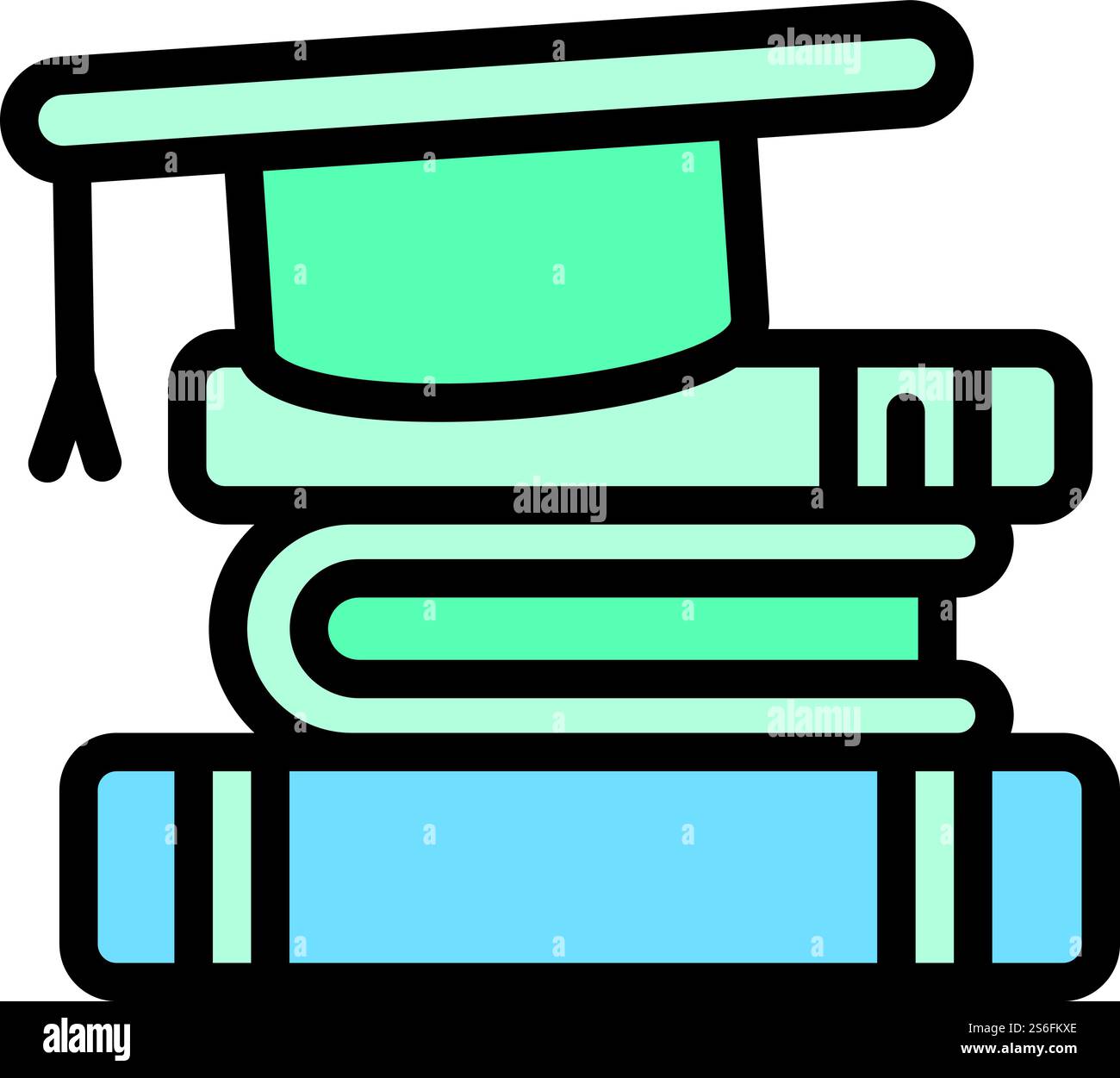 Interactive learning icon. Outline interactive learning vector icon for web design isolated on white background. Interactive learning icon, outline style Stock Vector