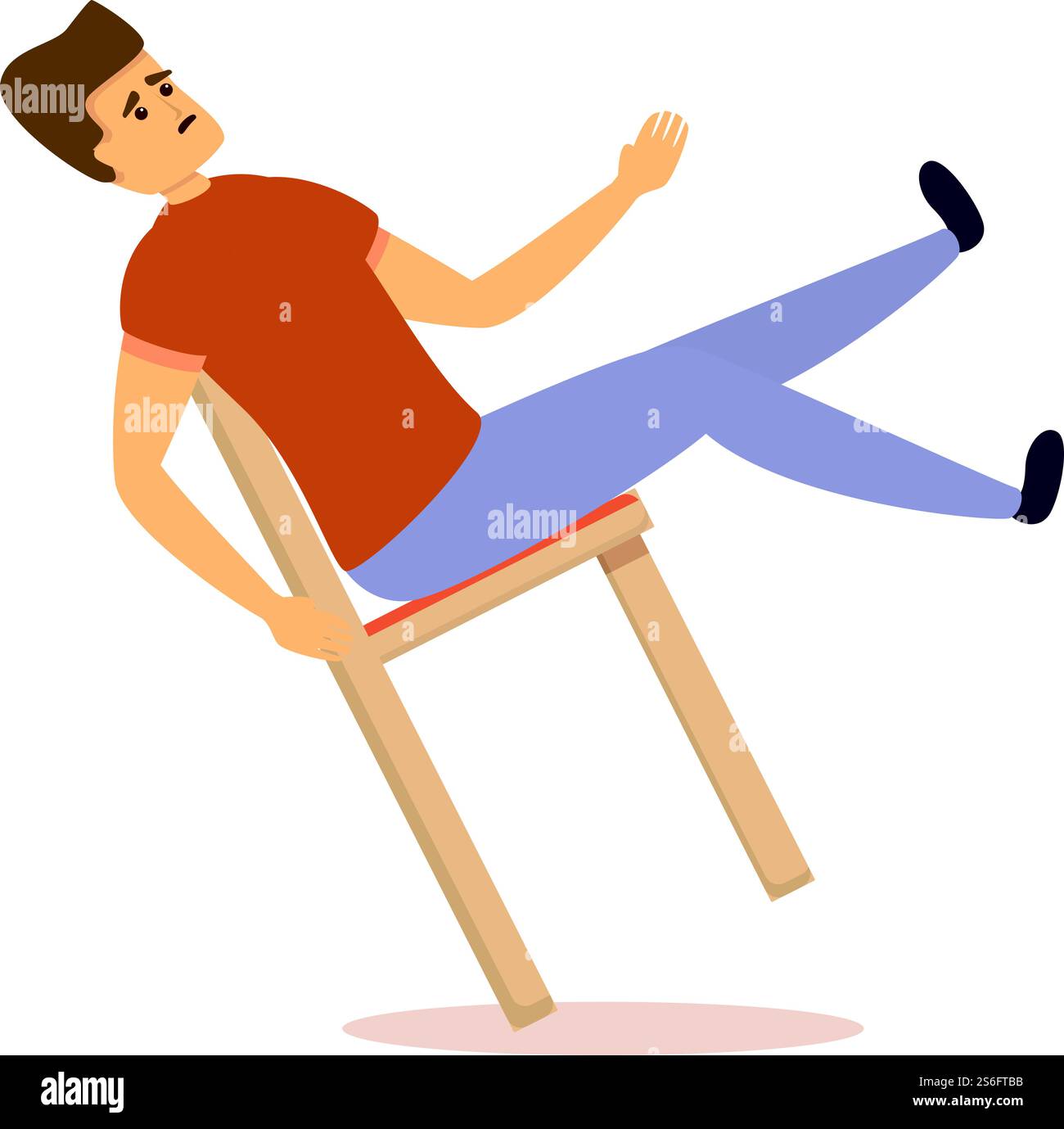 Careless man on chair icon. Cartoon of careless man on chair vector ...