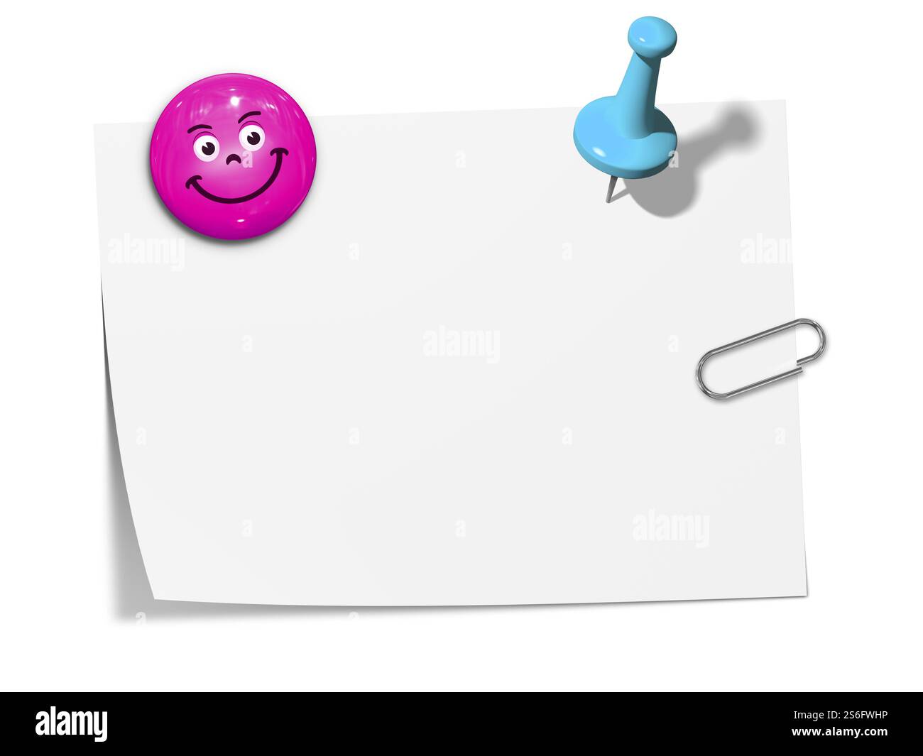 A sticky paper with space for your message Stock Photo