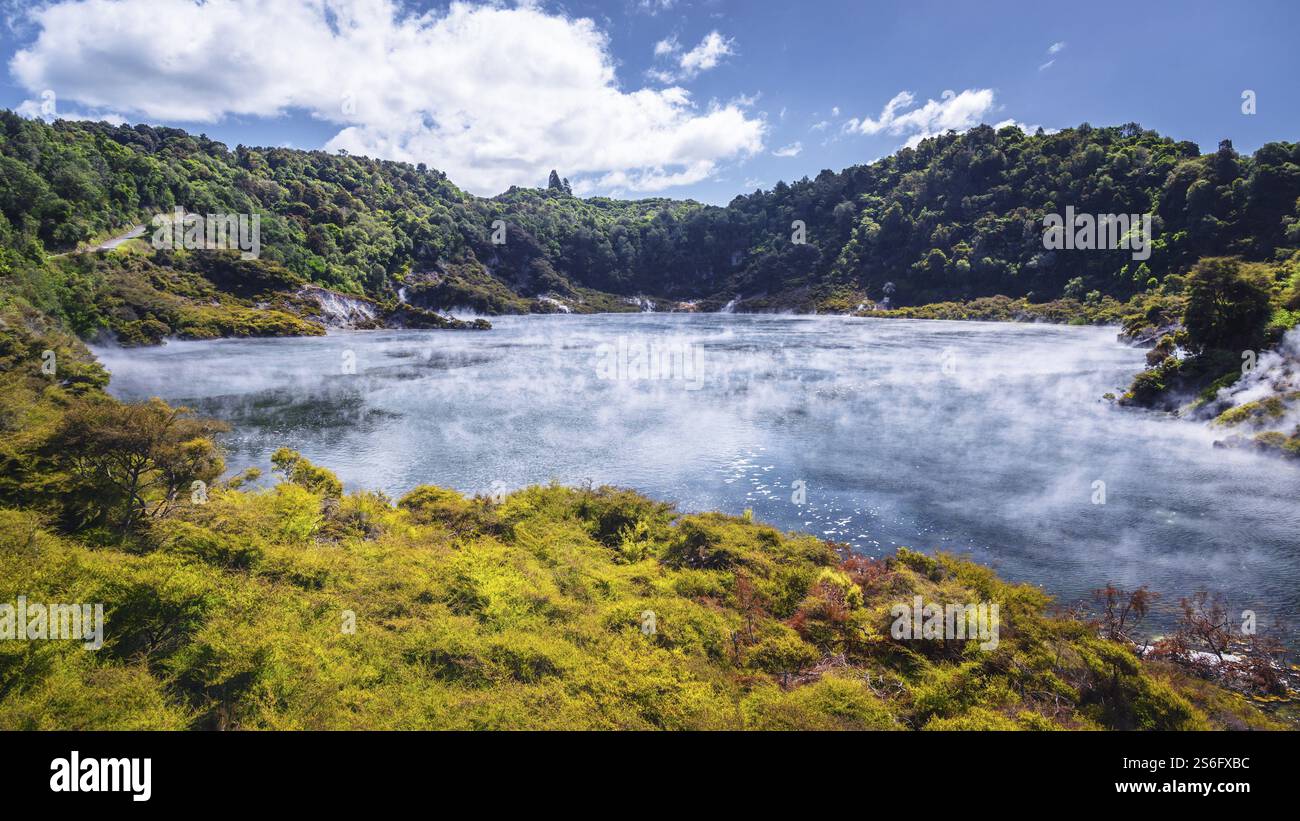 An image of a volcanic lake at waimangu new zealand Stock Photo - Alamy