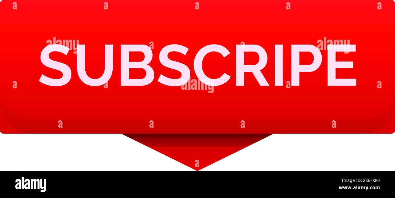 Subscribe arrow icon. Cartoon of subscribe arrow vector icon for web ...