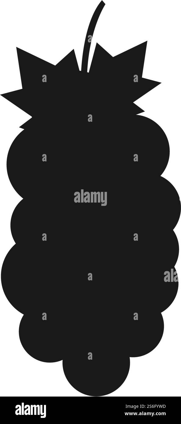 Bunch of wine grapes with leaf icon Stock Vector Image & Art - Alamy