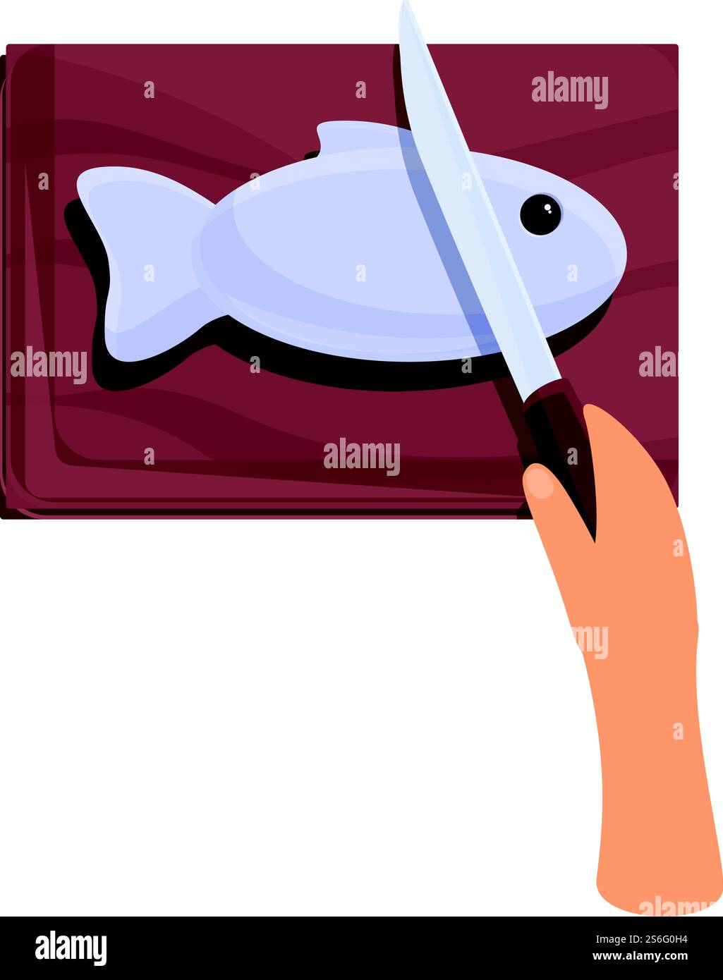 Fish cooking icon. Cartoon of fish cooking vector icon for web design ...