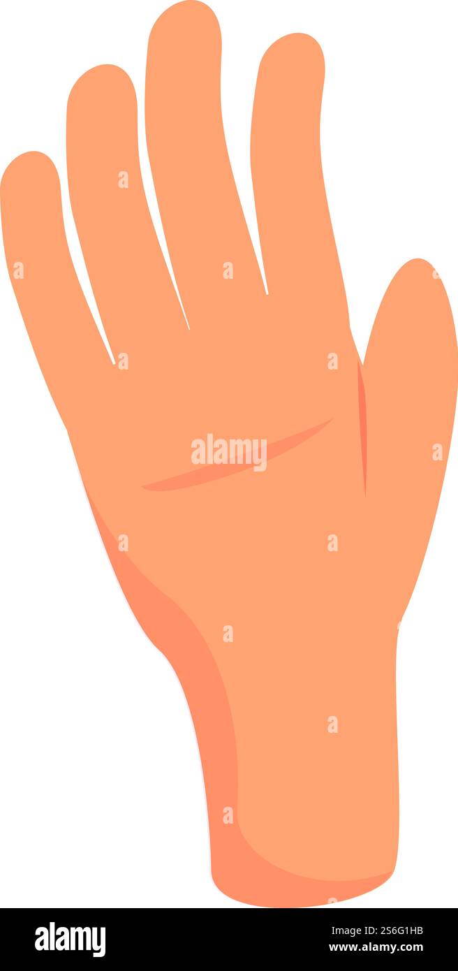 All fingers hand gesture icon. Cartoon of All fingers hand gesture ...