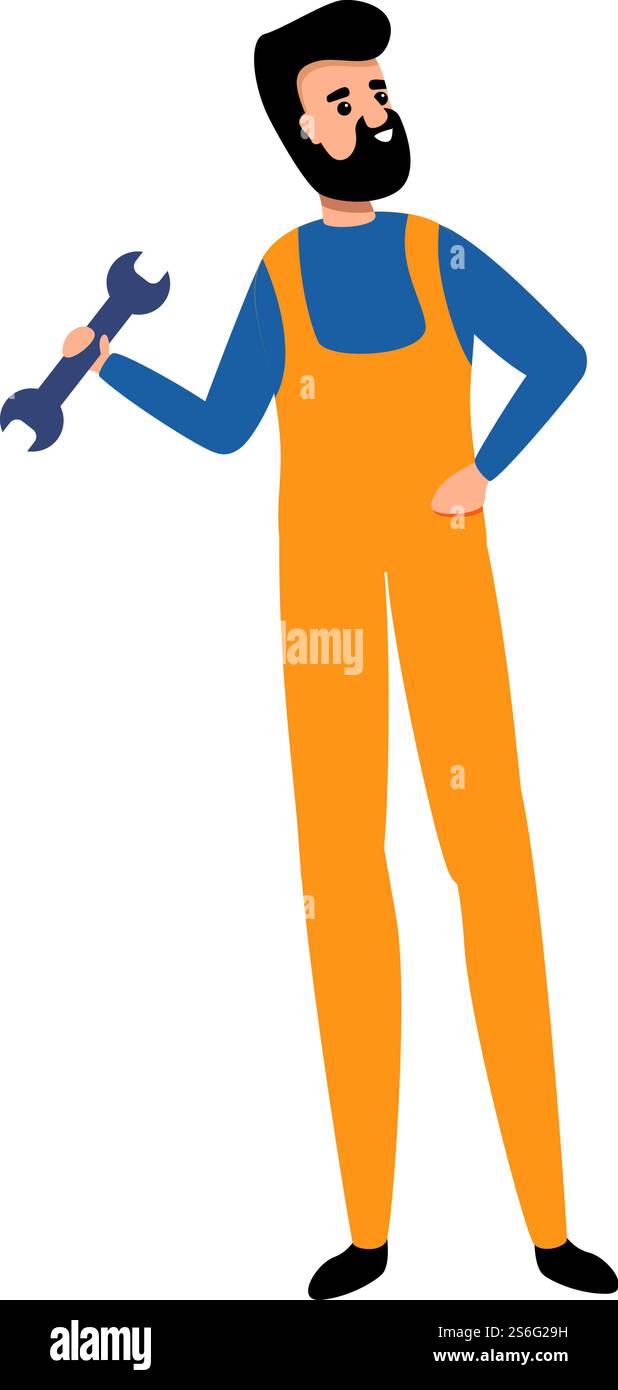House repair man icon. Cartoon of House repair man vector icon for web ...
