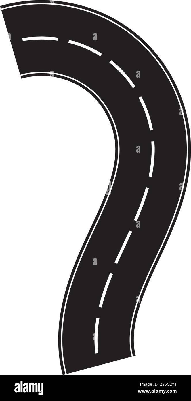 Road icon isolated on white background Stock Vector Image & Art - Alamy