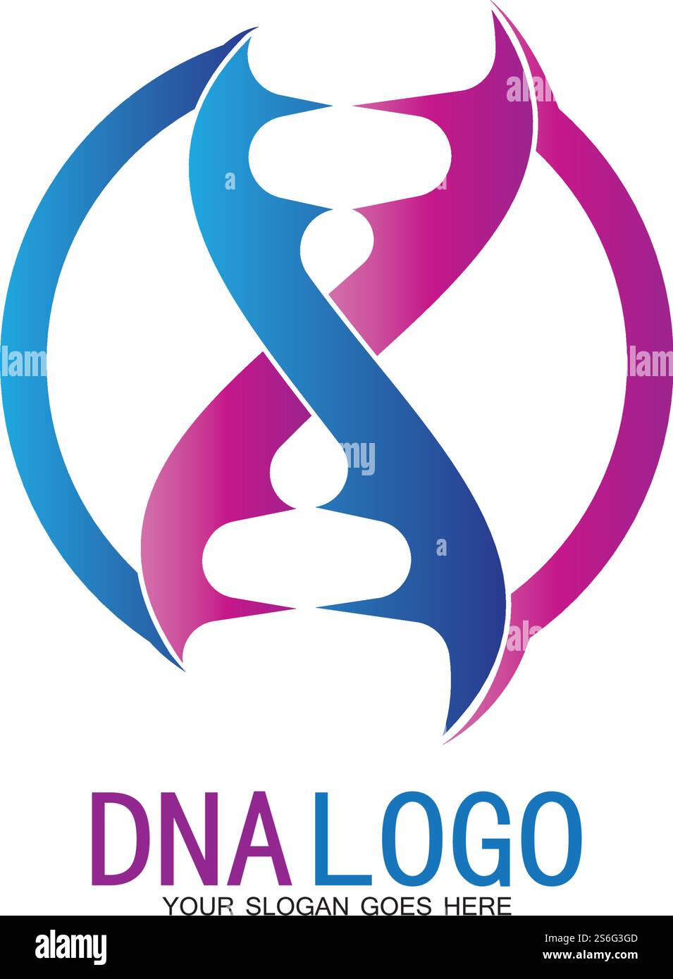 DNA vector logo design template.modern medical logotype.laboratory ...