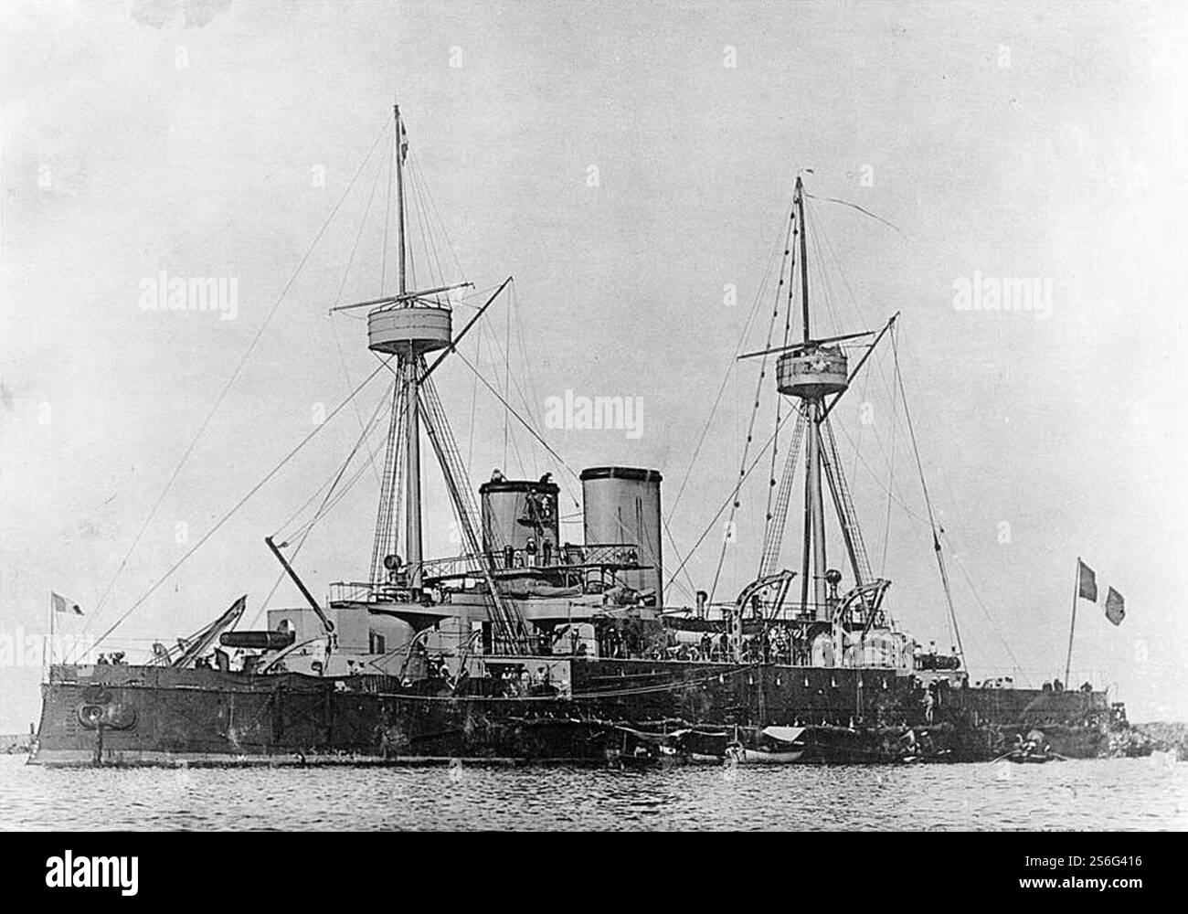 French ironclad Indomptable NH 74940. Stock Photo