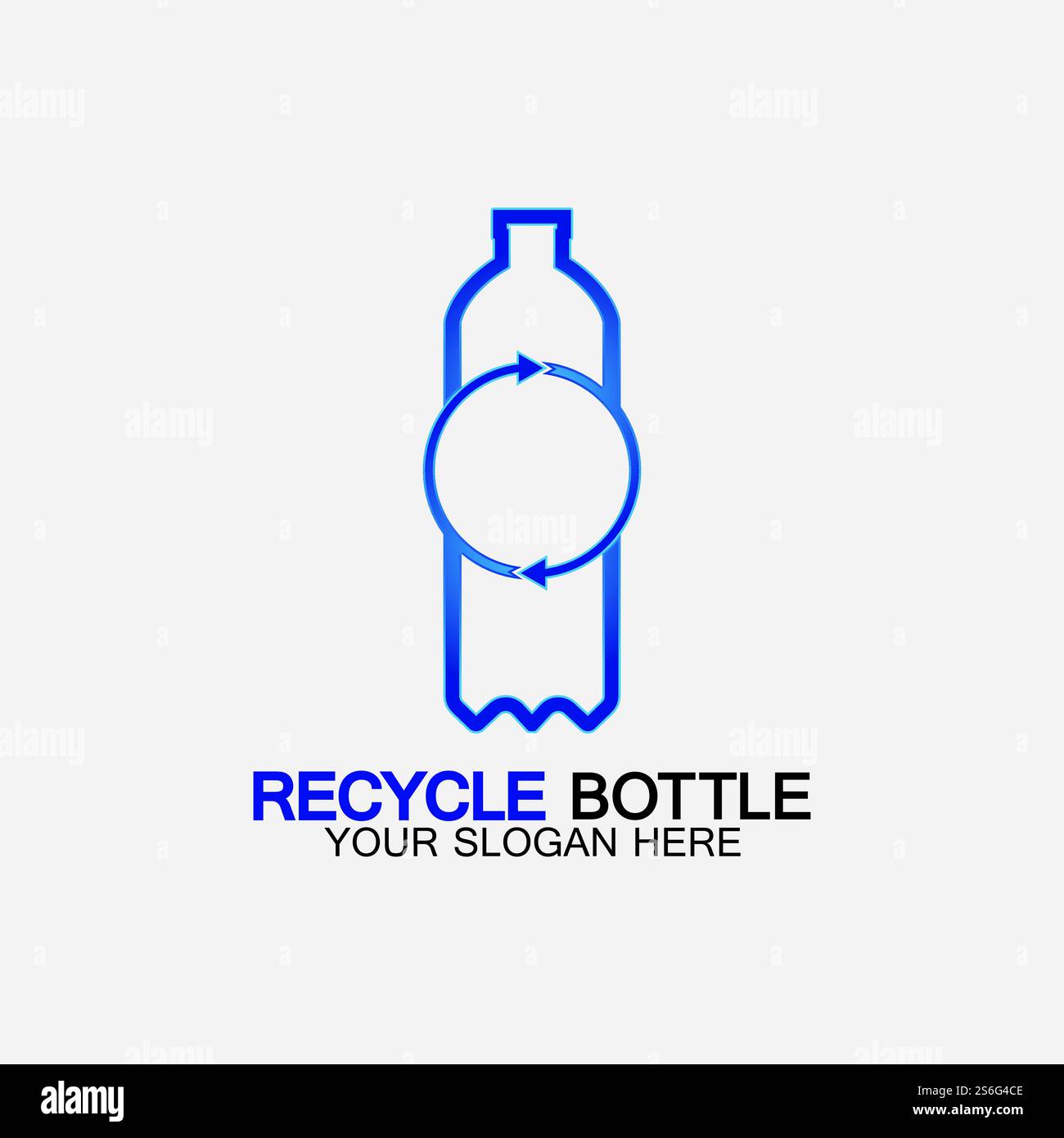 Recycle plastic bottle logo icon vector illustration design.Bottle with ...