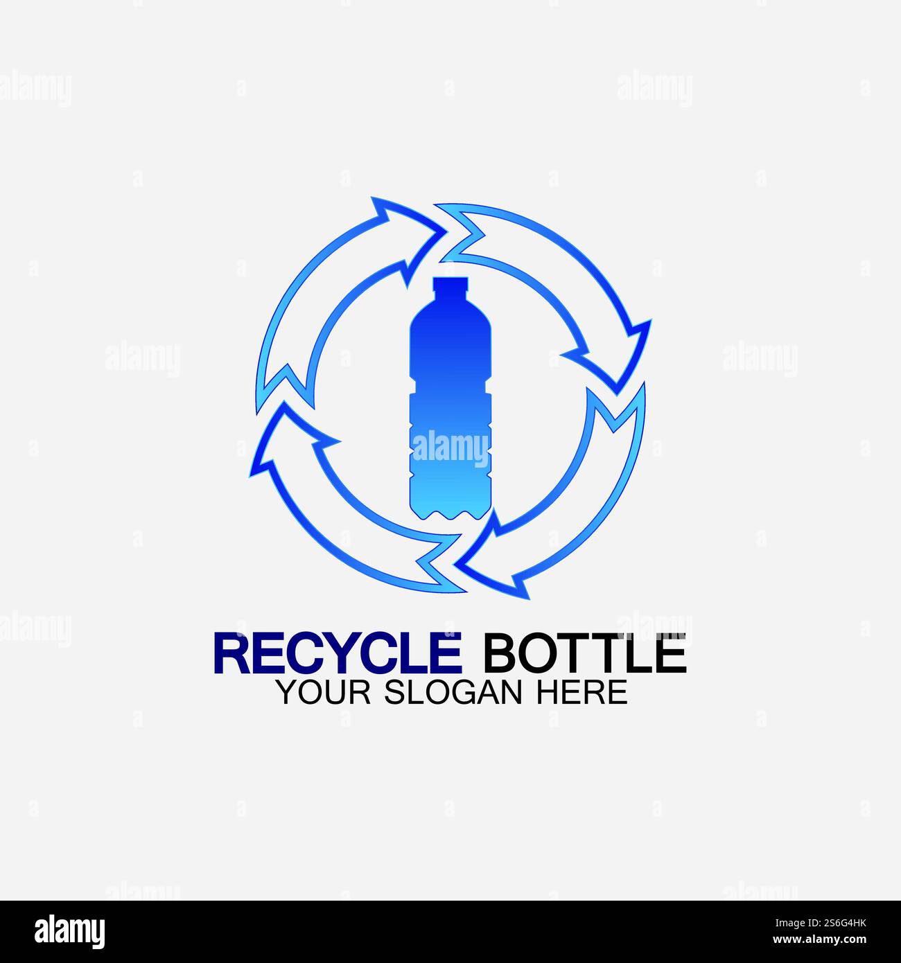 Recycle plastic bottle logo icon vector illustration design.Bottle with ...