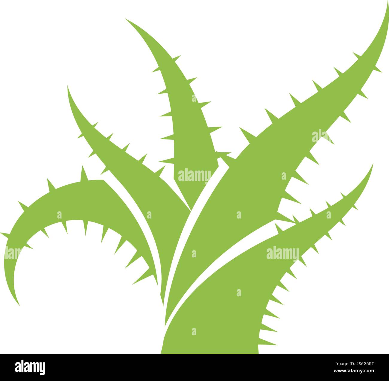 Aloe vera logo vector ilustration template Stock Vector