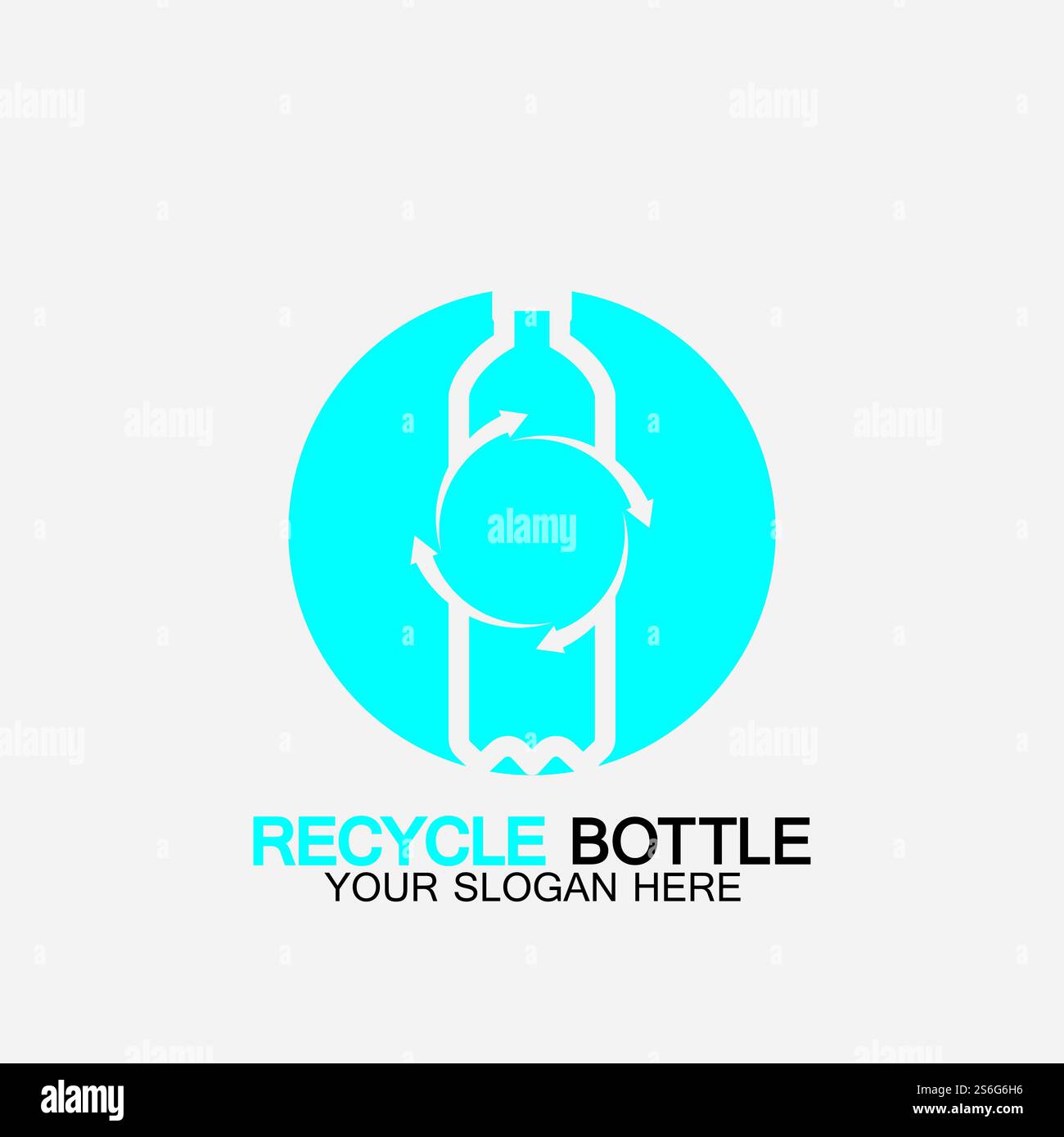 Recycle plastic bottle logo icon vector illustration design.Bottle with ...