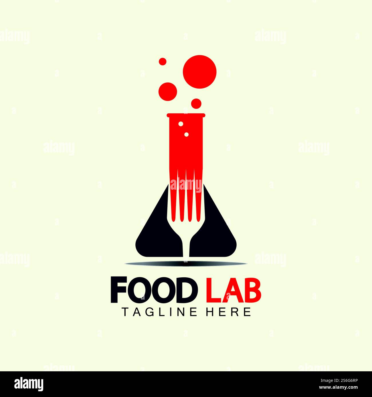 Food Lab logo vector icon illustration design template. lab logo.Lab ...