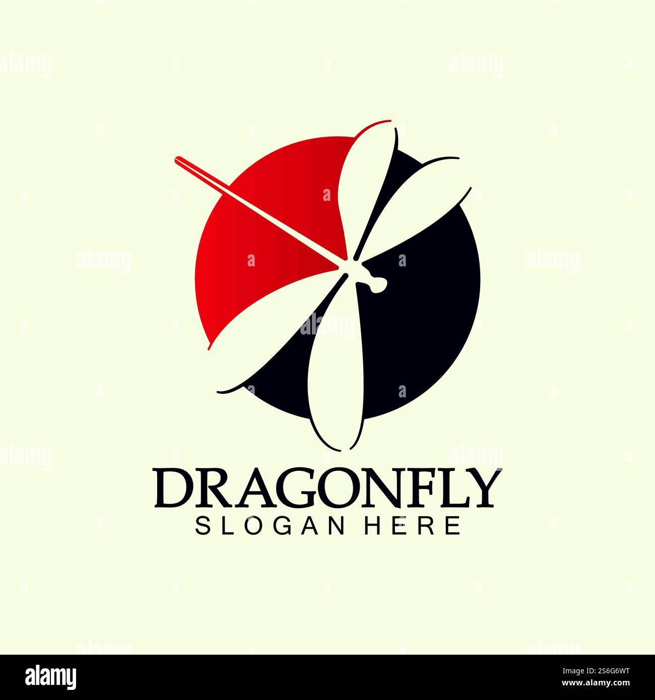 Dragonfly Logo Vector icon illustration design template Stock Vector