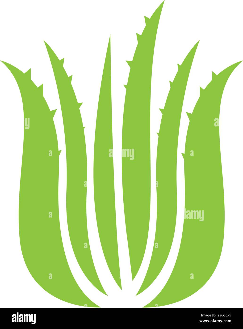 Aloe vera logo vector ilustration template Stock Vector