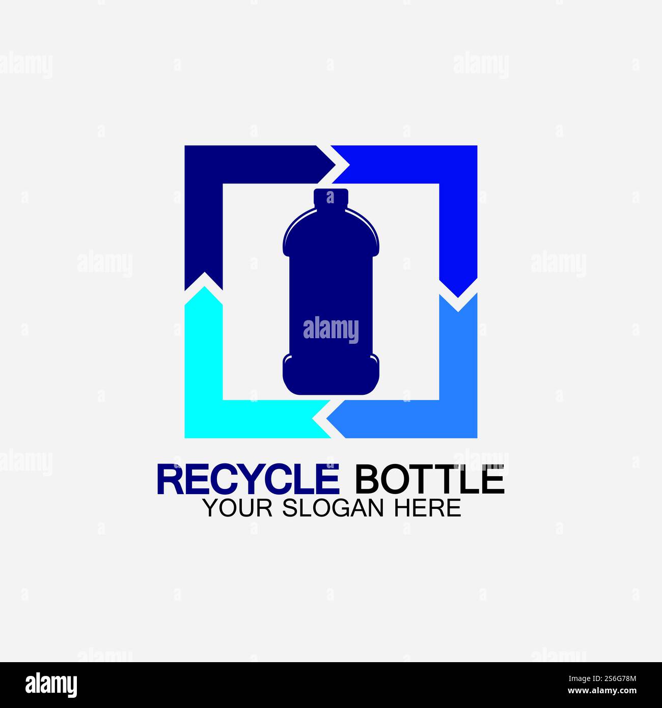 Recycle plastic bottle logo icon vector illustration design.Bottle with ...