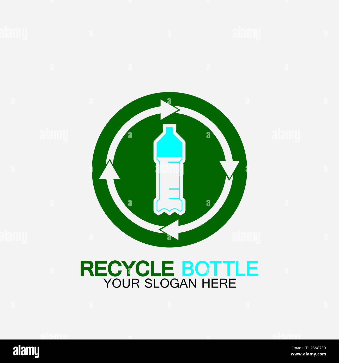 Recycle plastic bottle logo icon vector illustration design.Bottle with ...