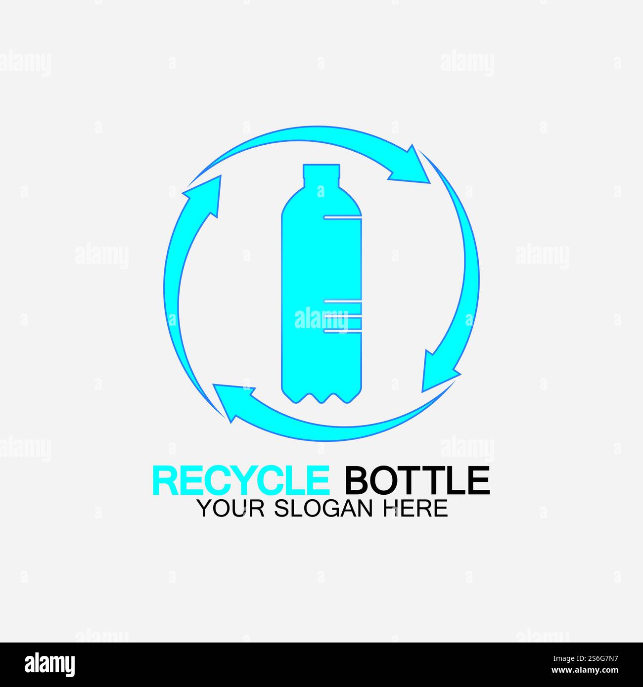 Recycle plastic bottle logo icon vector illustration design.Bottle with ...