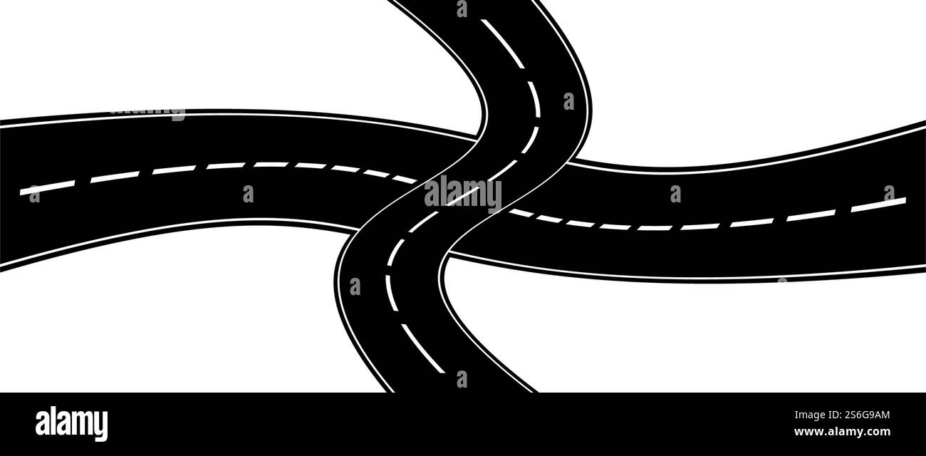 Road icon isolated on white background Stock Vector Image & Art - Alamy