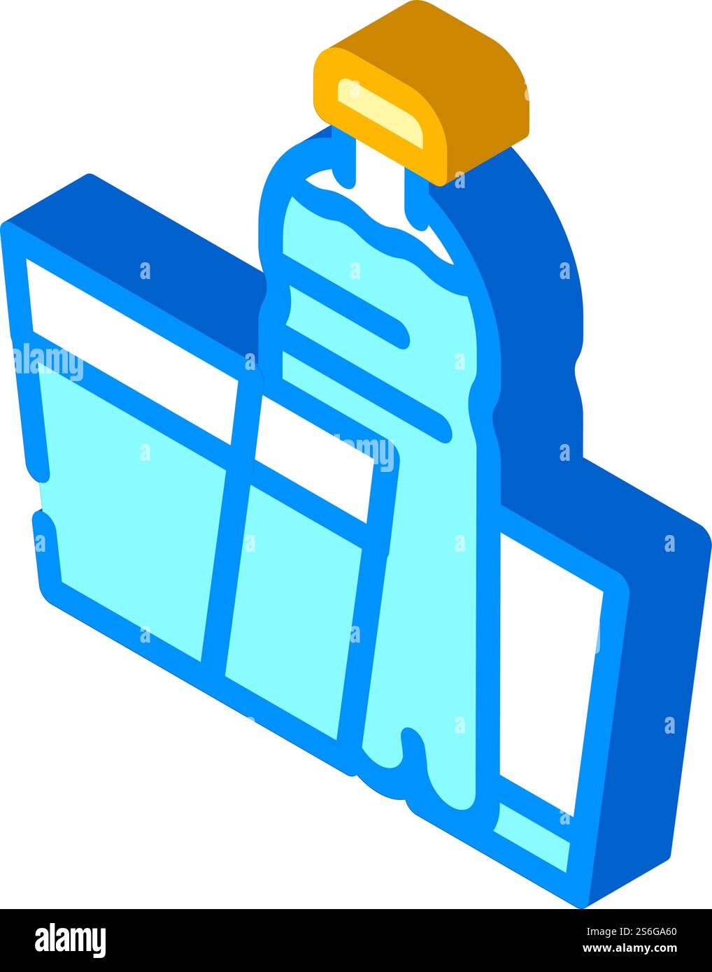 daily water intake isometric icon vector. daily water intake sign ...